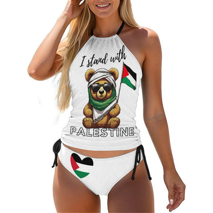I Stand With Palestine - Tankini Swimsuit
