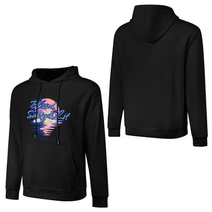 Blessed, Salty & Lit - Cotton Hoodie with Pocket