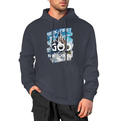 Kingdom of God - Cotton Hoodie with Pocket