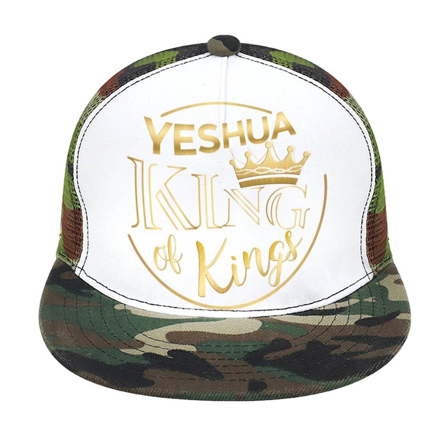 YESHUA, King of Kings - Flat Brim Trucker Hat