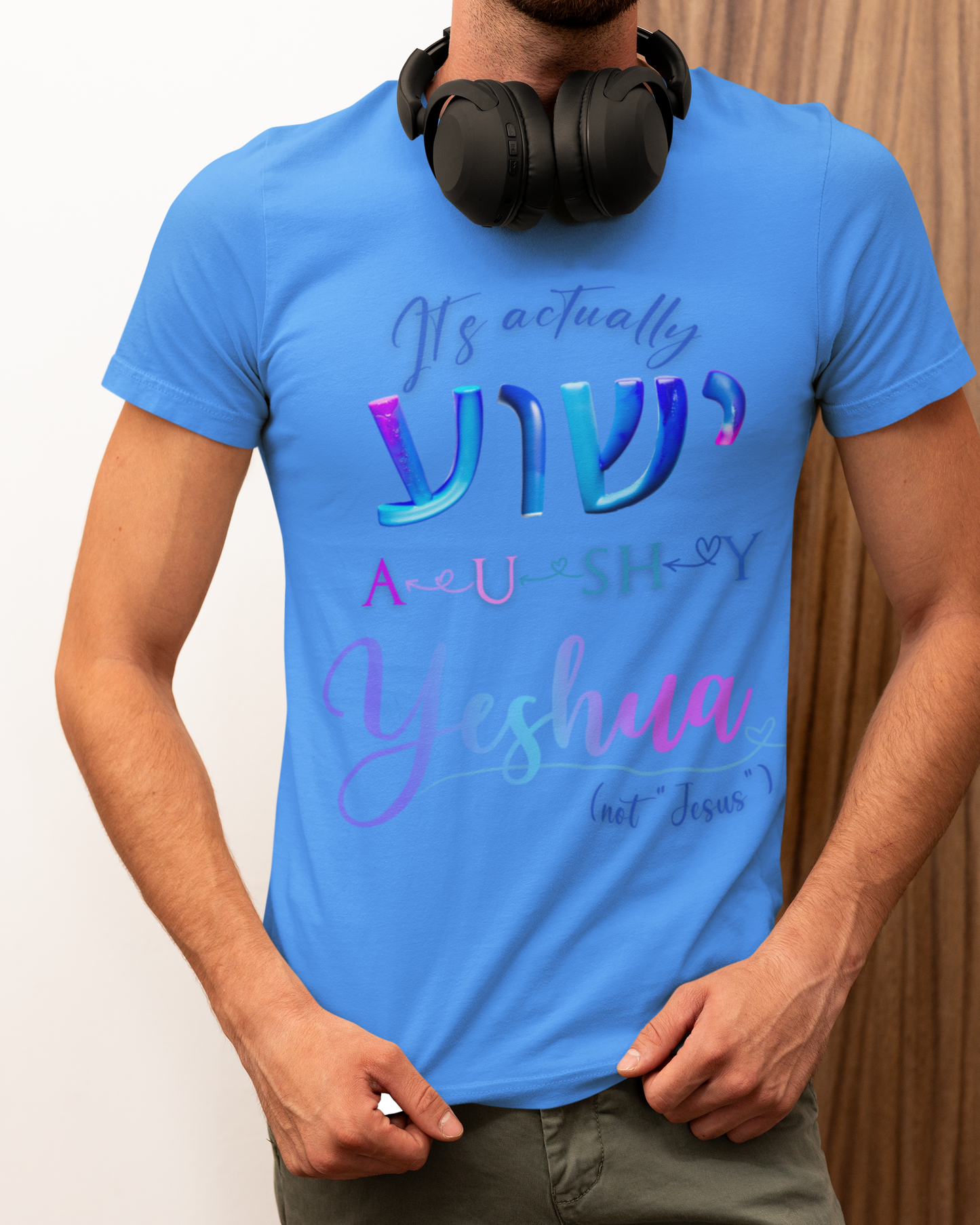 Actually YESHUA - Men's Cotton Tee Shirt