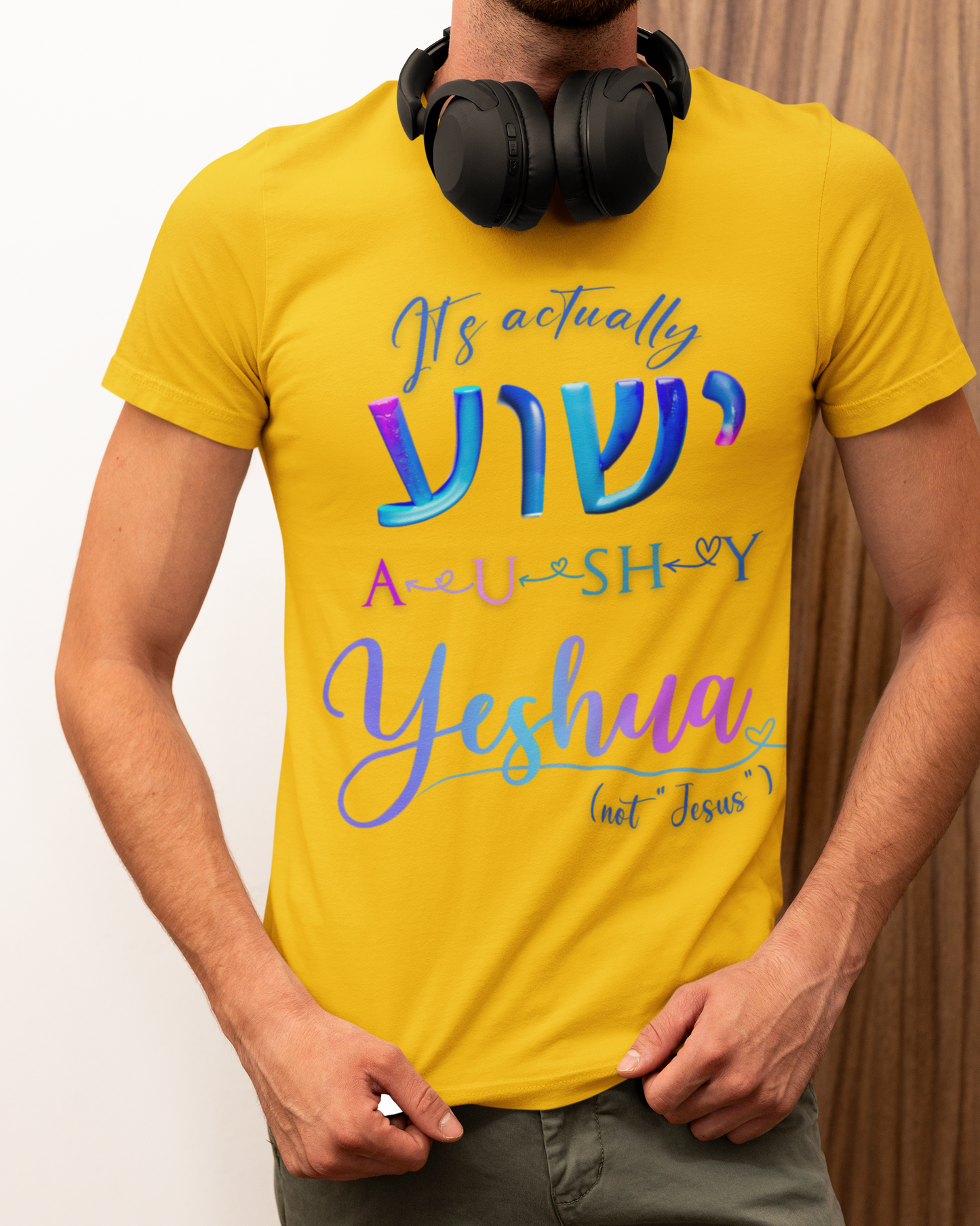 Actually YESHUA - Men's Cotton Tee Shirt