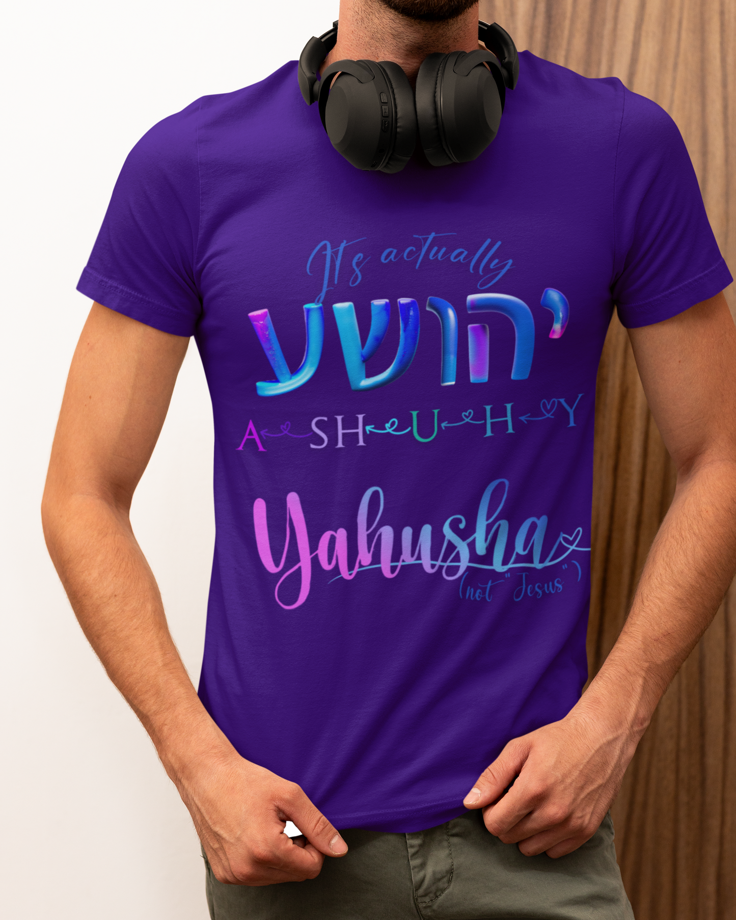 Actually Yahusha - Men's Cotton Tee Shirt