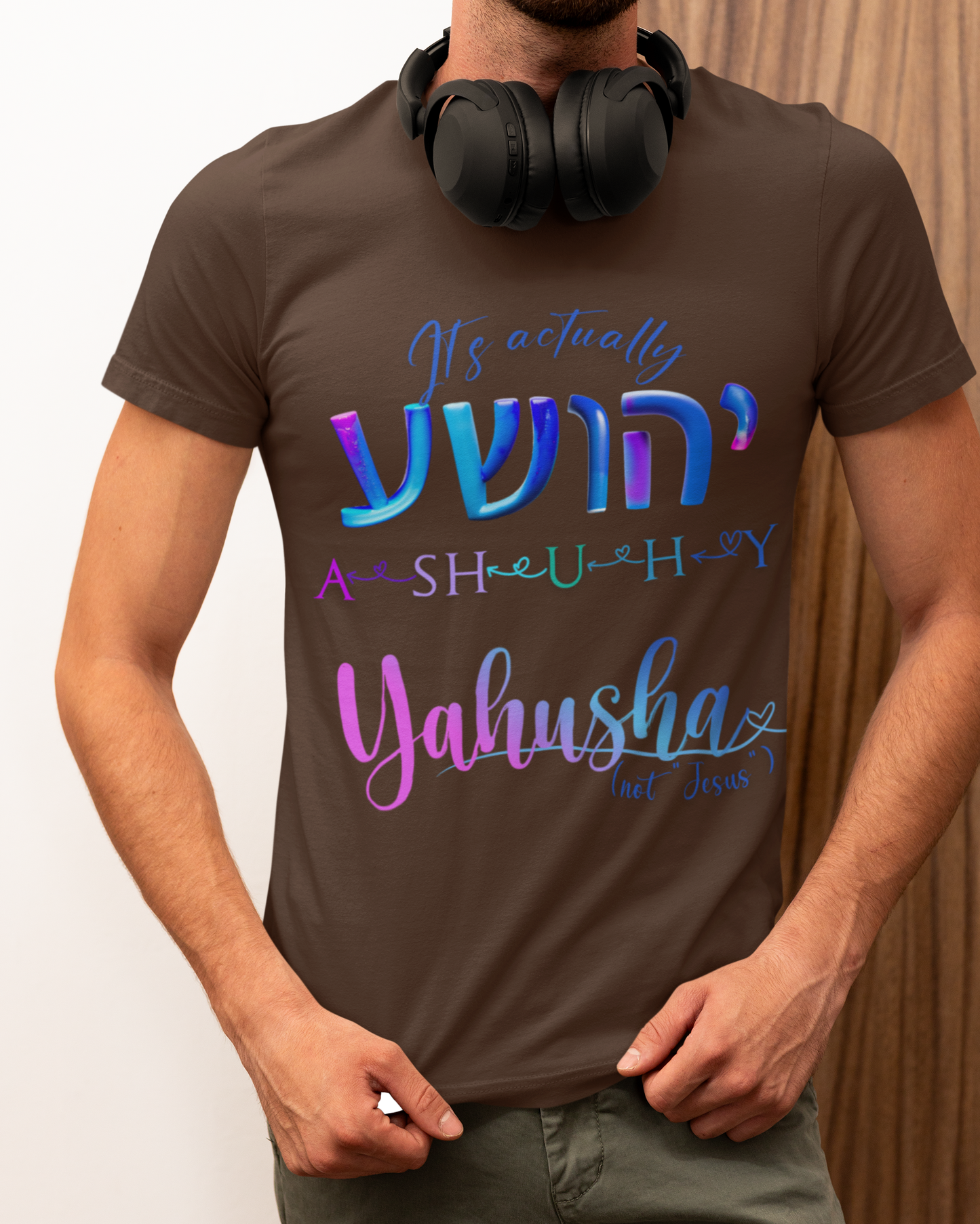 Actually Yahusha - Men's Cotton Tee Shirt