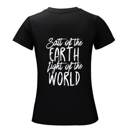 Blessed, Salty & Lit (White) - Women's 100% Cotton Tee