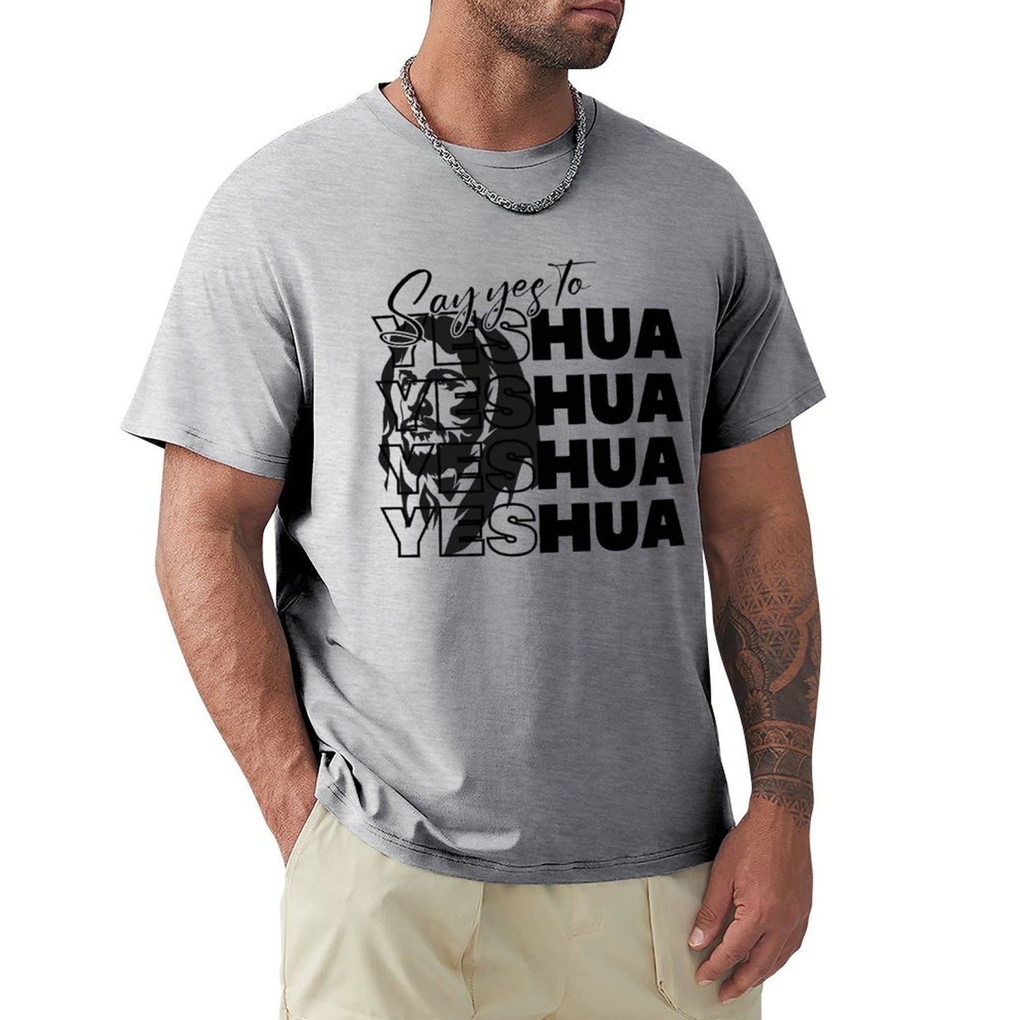 Say Yeshua - Men's Cotton Tee Shirt