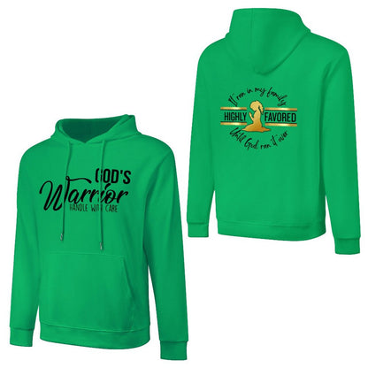 God's Favored - Cotton Hoodie with Pocket