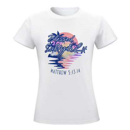 Blessed, Salty & Lit - Women's 100% Cotton Tee