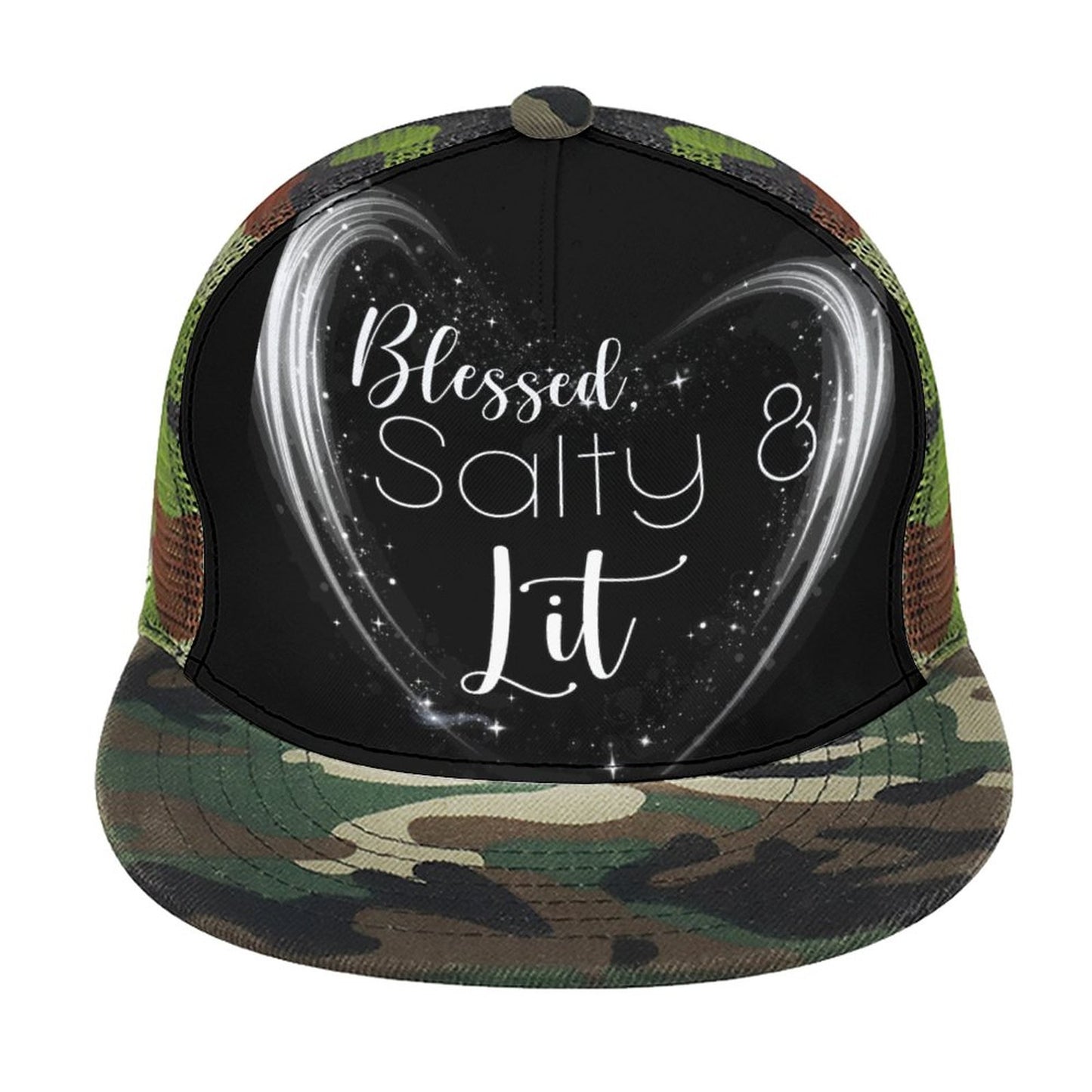 Salty & Lit (Matt. 5:13-14) - Flat Brim Trucker Hat