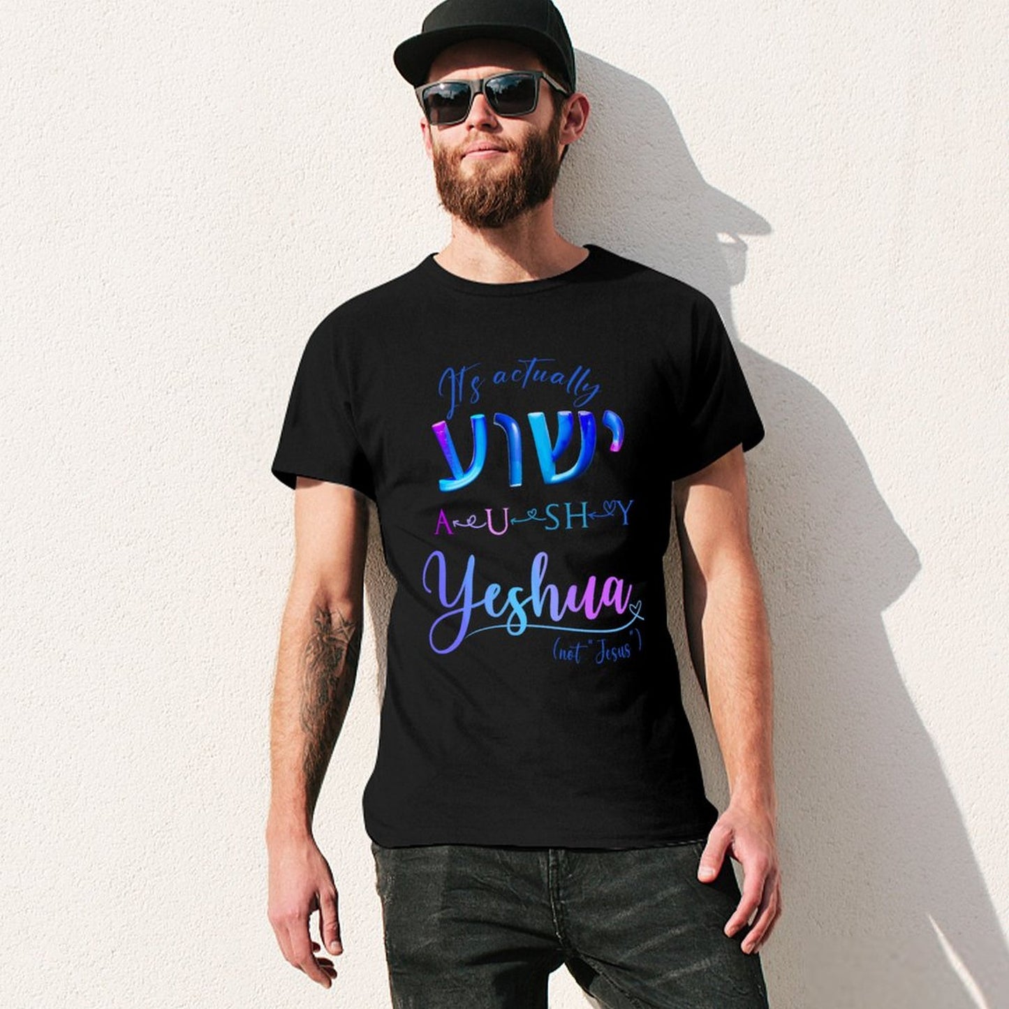 Actually YESHUA - Men's Cotton Tee Shirt