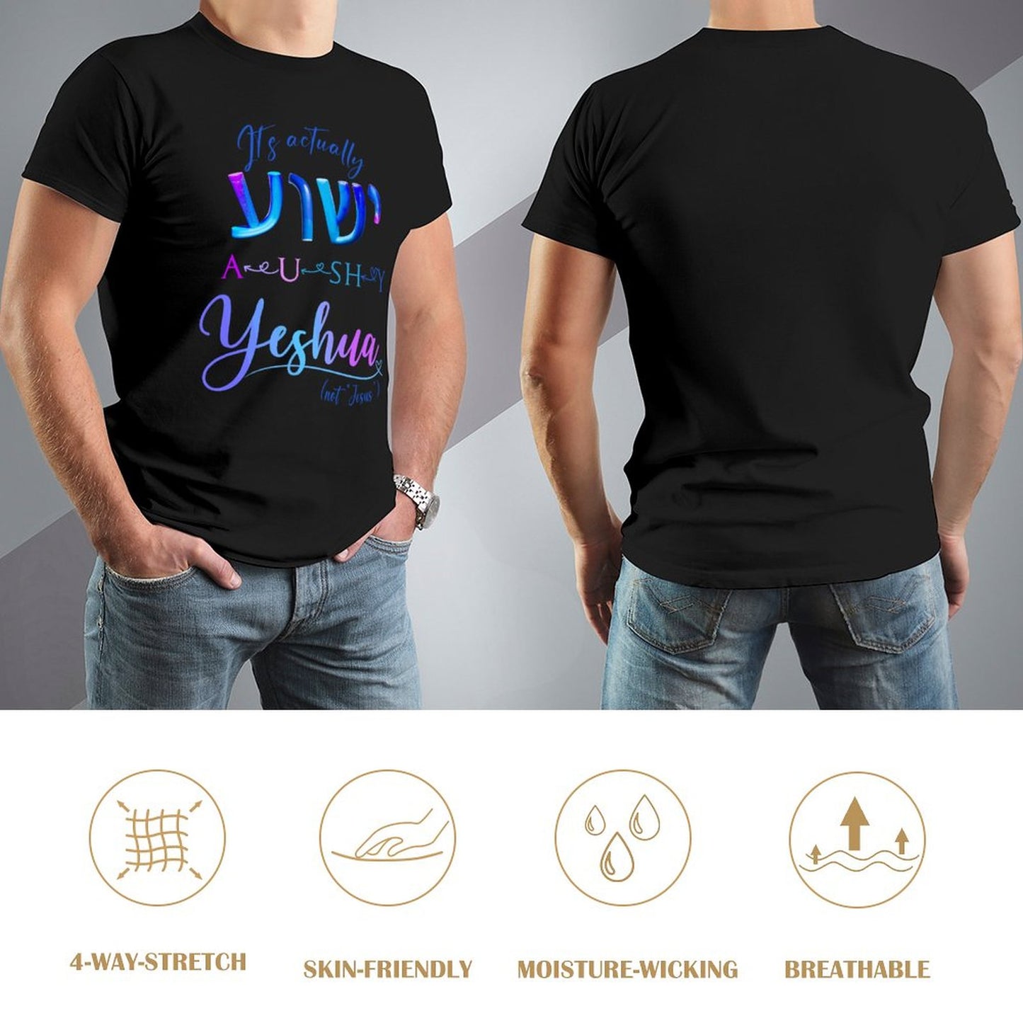 Actually YESHUA - Men's Cotton Tee Shirt