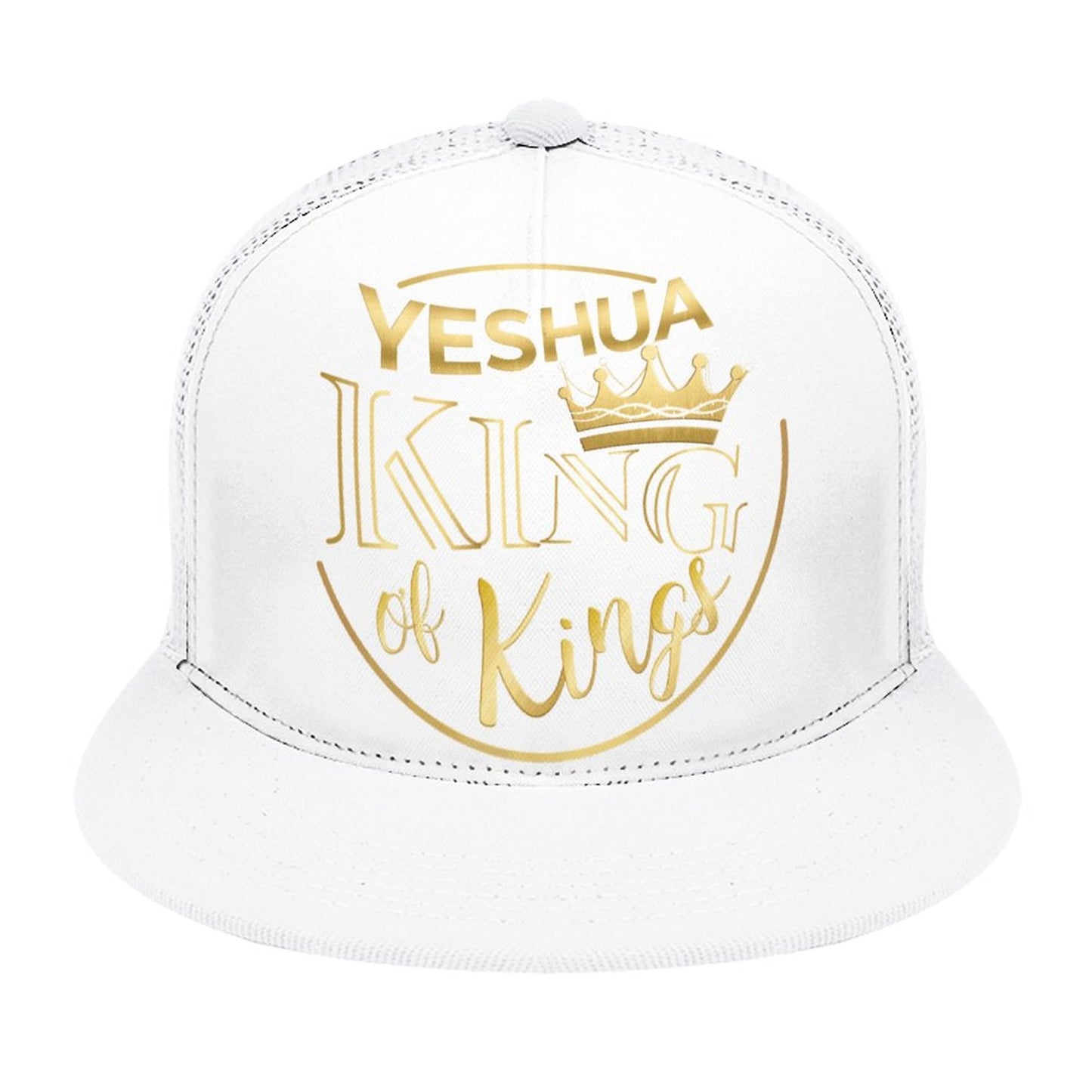 YESHUA, King of Kings - Flat Brim Trucker Hat