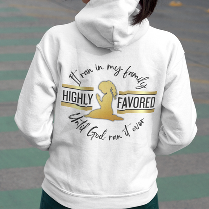God's Favored - Cotton Hoodie with Pocket