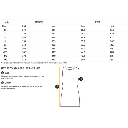 All-Over Print Women's Sleeveless Dress-Imitation Cotton 170 GSM