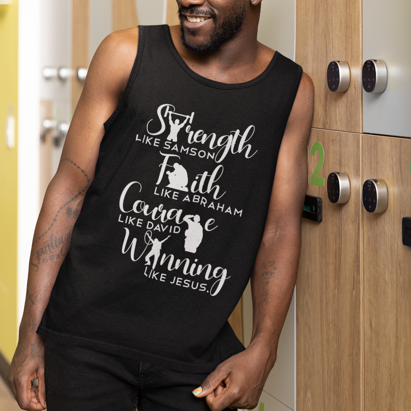#Winning Like Jesus - Men's Cotton Tank Top
